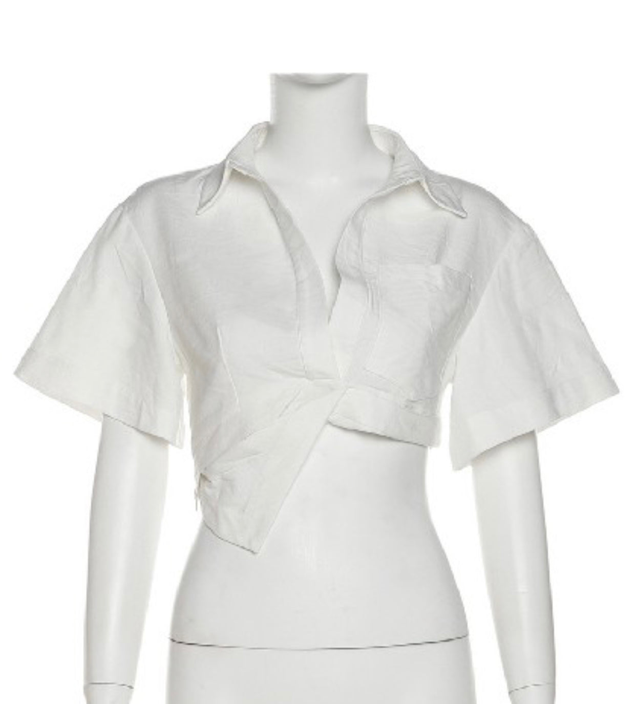 Asymmetrical Crop Blouse