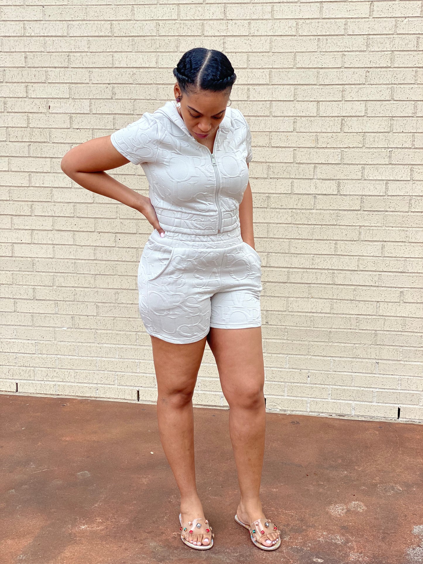 Get Active Short Set (Gray)