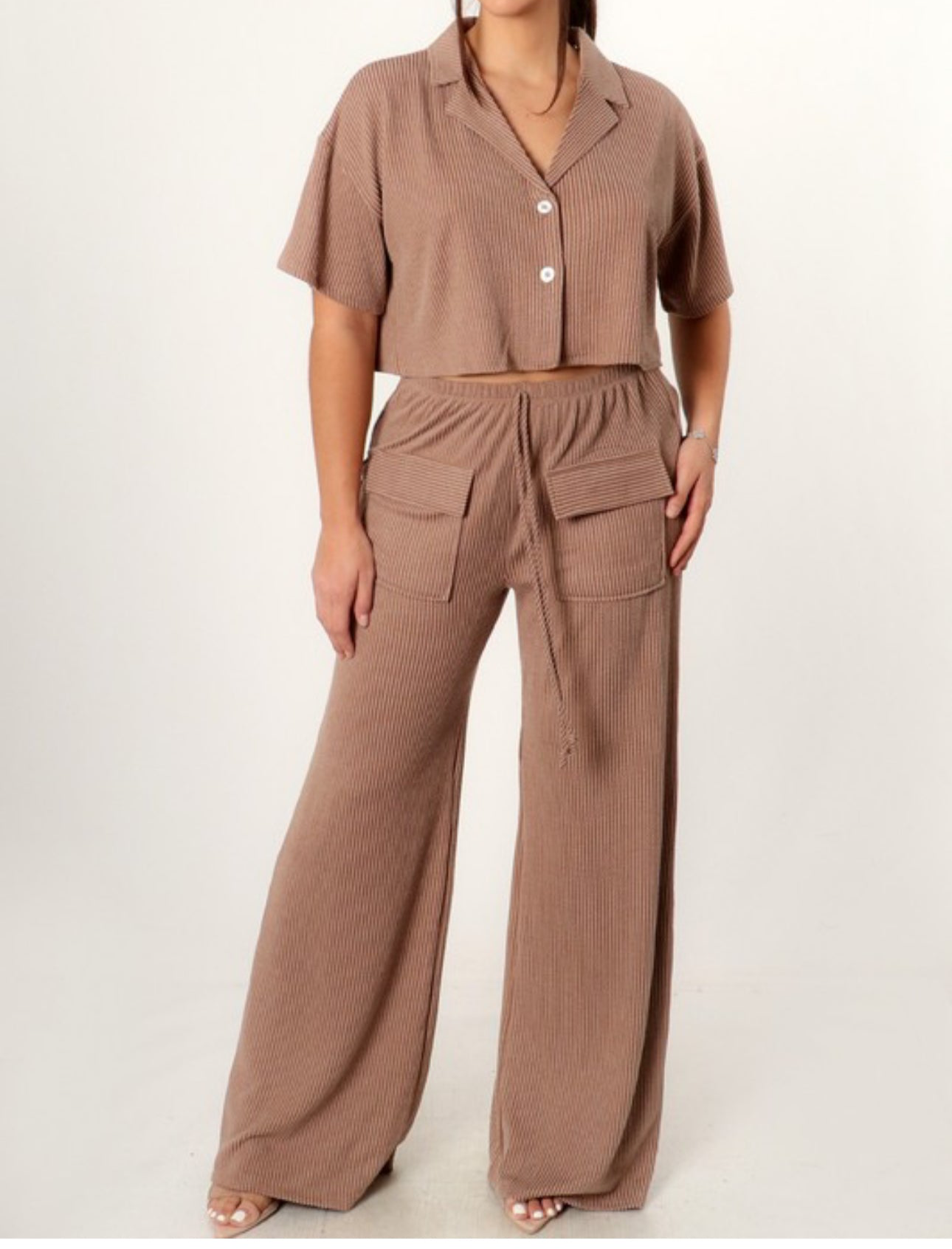 Button Me Ribbed Set